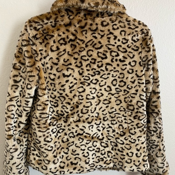 BLACK POPPY Faux Fur Leopard Jacket - Picture 5 of 15